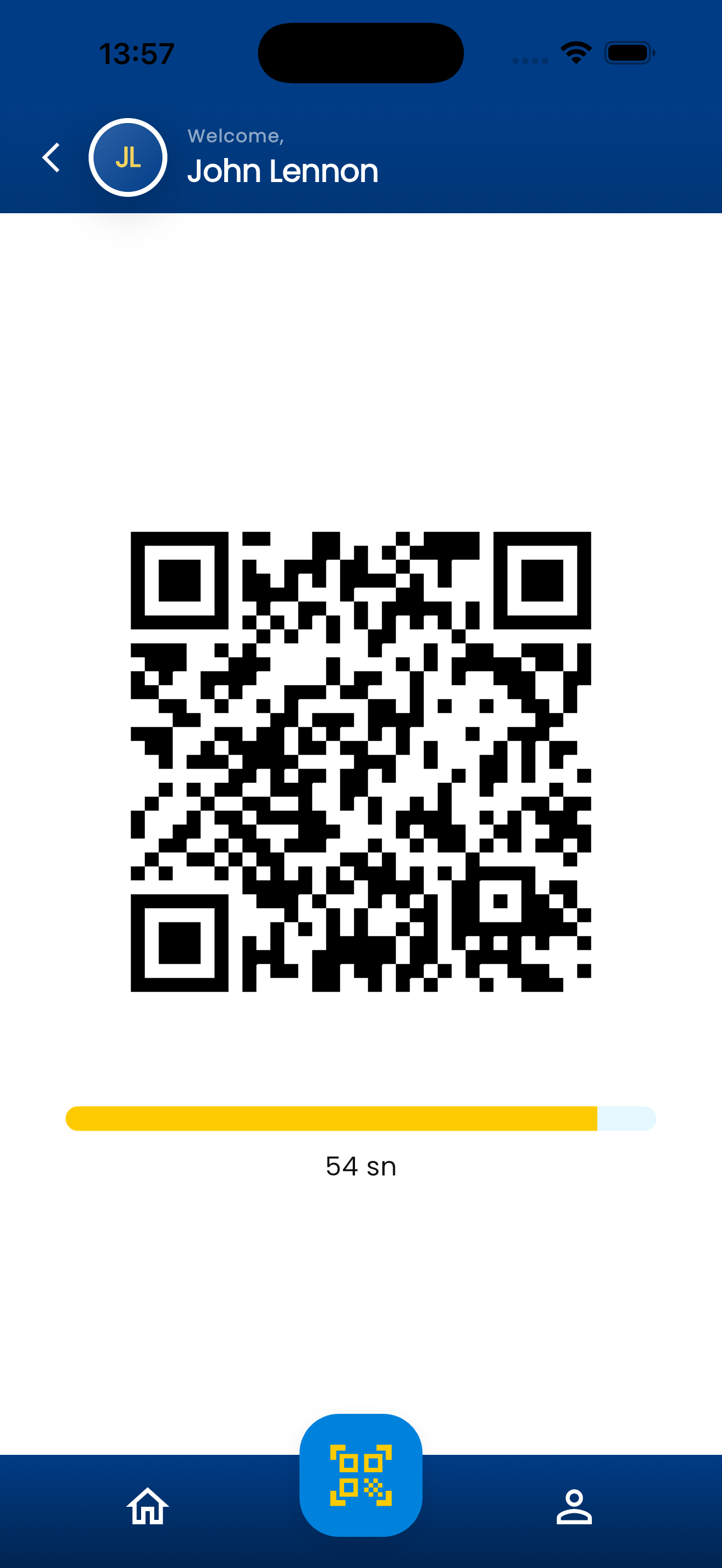 FikaPass QR ekranı